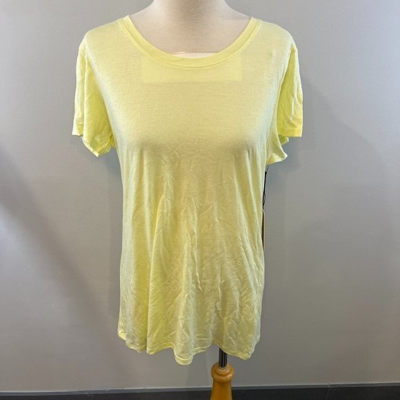 NWT HALOGEN Short Sleeve Crewneck Tee in Green Wheat (L) - Picture 3 of 10